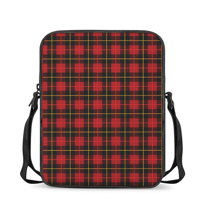 Clan Macqueen Tartan Pattern Print Rectangular Crossbody Bag