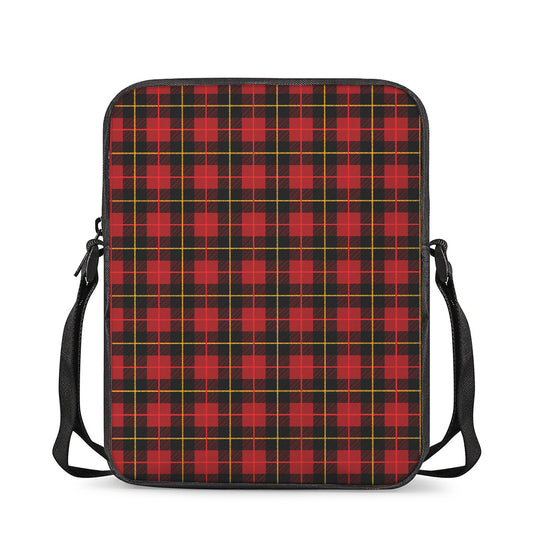 Clan Macqueen Tartan Pattern Print Rectangular Crossbody Bag