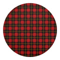 Clan Macqueen Tartan Pattern Print Round Blanket