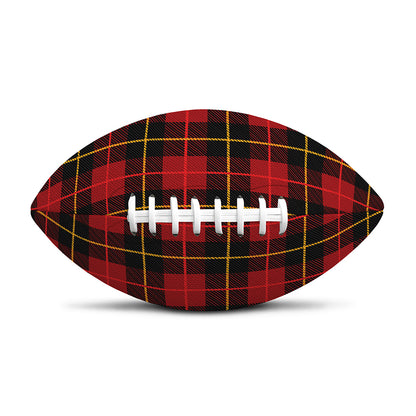 Clan Macqueen Tartan Pattern Print Rugby Ball