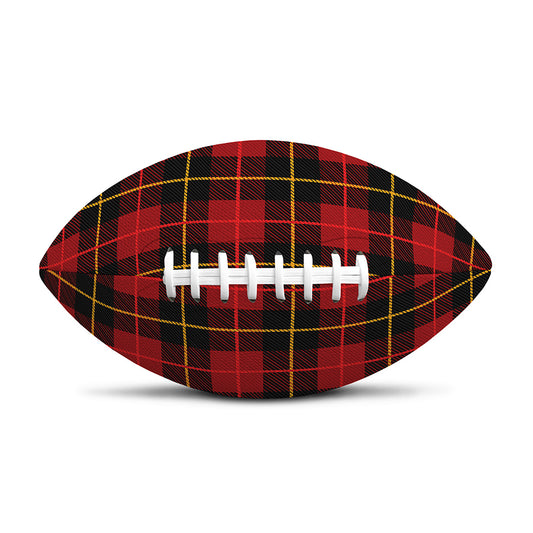 Clan Macqueen Tartan Pattern Print Rugby Ball