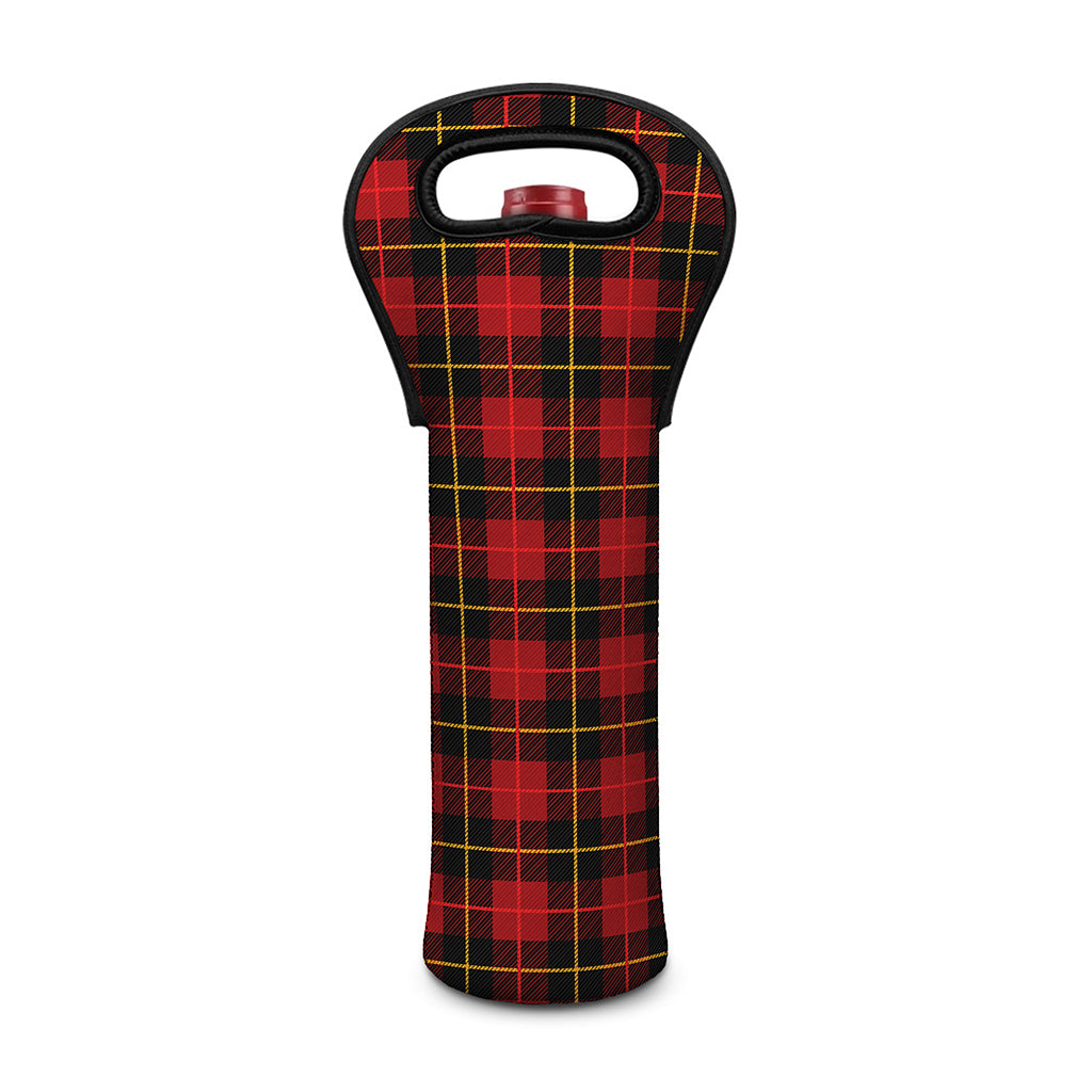 Clan Macqueen Tartan Pattern Print Single Neoprene Wine Tote