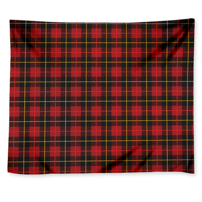 Clan Macqueen Tartan Pattern Print Tapestry
