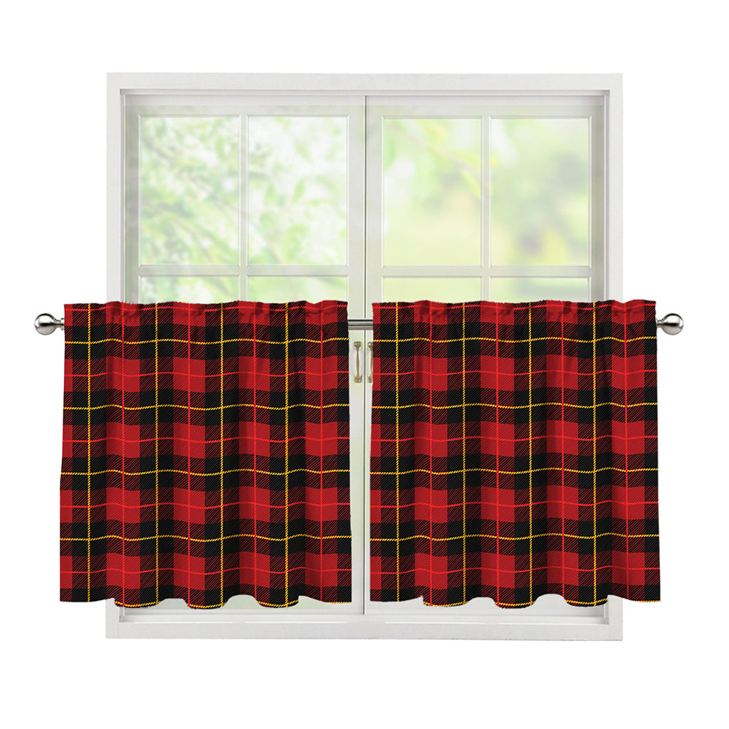 Clan Macqueen Tartan Pattern Print Tier Curtains