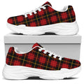 Clan Macqueen Tartan Pattern Print White Chunky Shoes