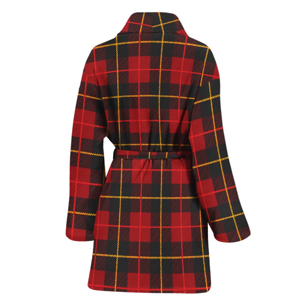 Clan Macqueen Tartan Pattern Print Women's Bathrobe