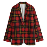 Clan Macqueen Tartan Pattern Print Women's Blazer