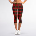 Clan Macqueen Tartan Pattern Print Women's Capri Leggings