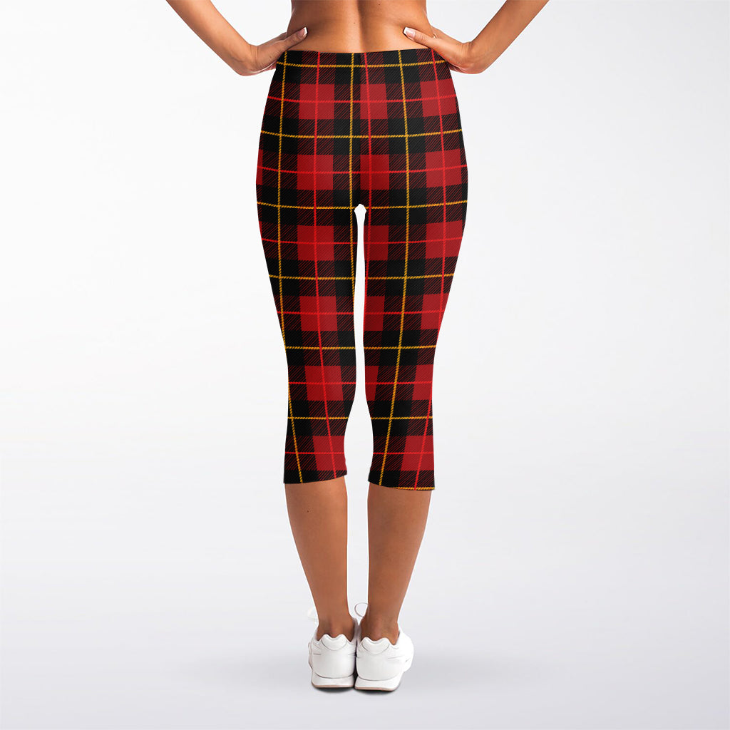 Clan Macqueen Tartan Pattern Print Women's Capri Leggings
