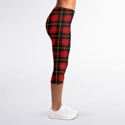Clan Macqueen Tartan Pattern Print Women's Capri Leggings