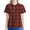 Clan Macqueen Tartan Pattern Print Women's Polo Shirt
