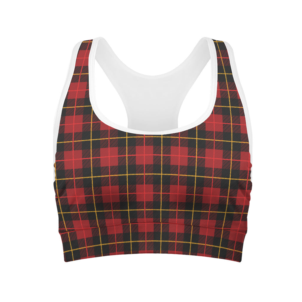 Clan Macqueen Tartan Pattern Print Women's Sports Bra