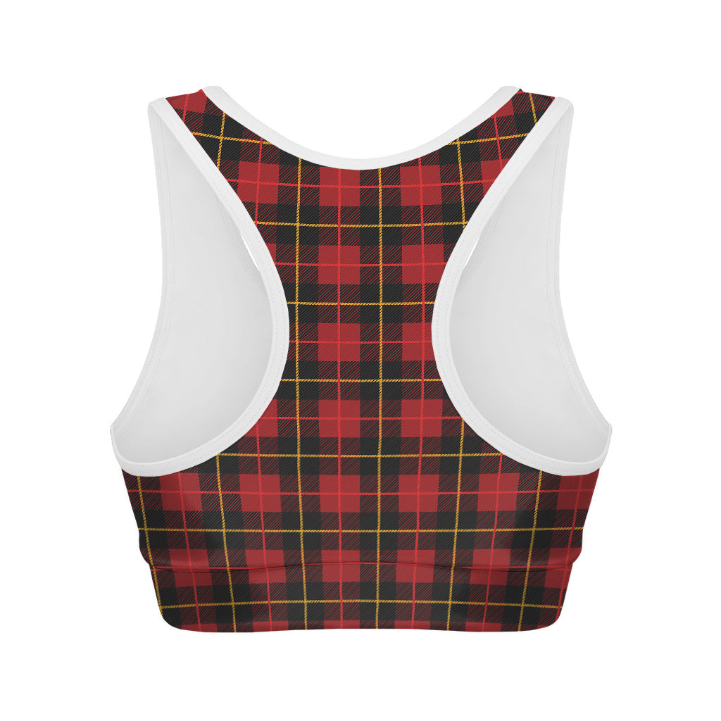 Clan Macqueen Tartan Pattern Print Women's Sports Bra