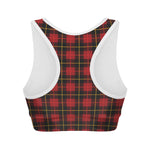 Clan Macqueen Tartan Pattern Print Women's Sports Bra