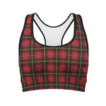Clan Macqueen Tartan Pattern Print Women's Sports Bra