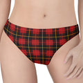 Clan Macqueen Tartan Pattern Print Women's Thong