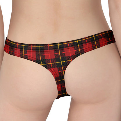 Clan Macqueen Tartan Pattern Print Women's Thong
