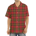 Clan Wallace Scottish Tartan Print Aloha Shirt