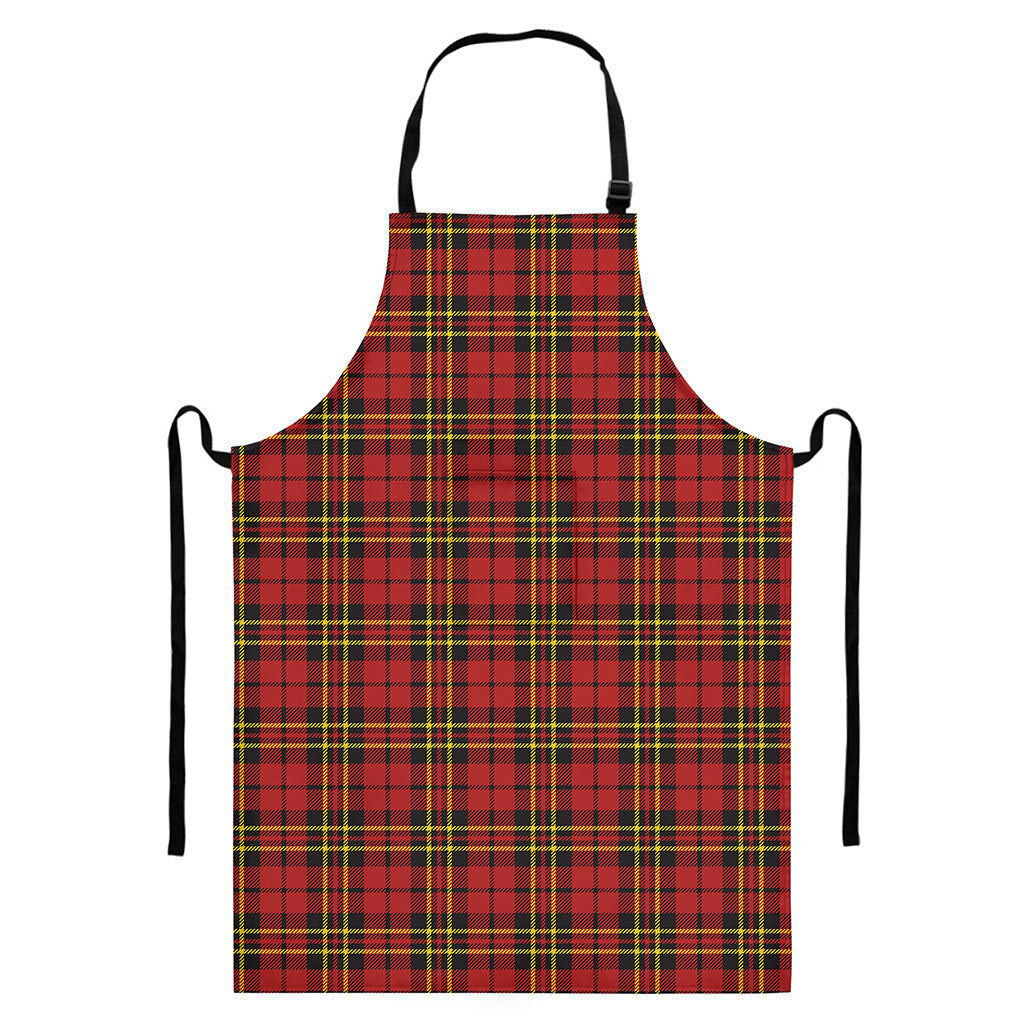 Clan Wallace Scottish Tartan Print Bib Apron With Pocket