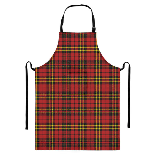 Clan Wallace Scottish Tartan Print Bib Apron With Pocket
