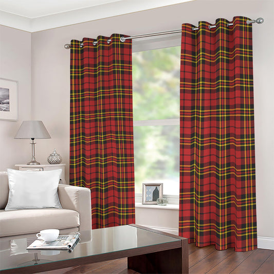 Clan Wallace Scottish Tartan Print Blackout Grommet Curtains