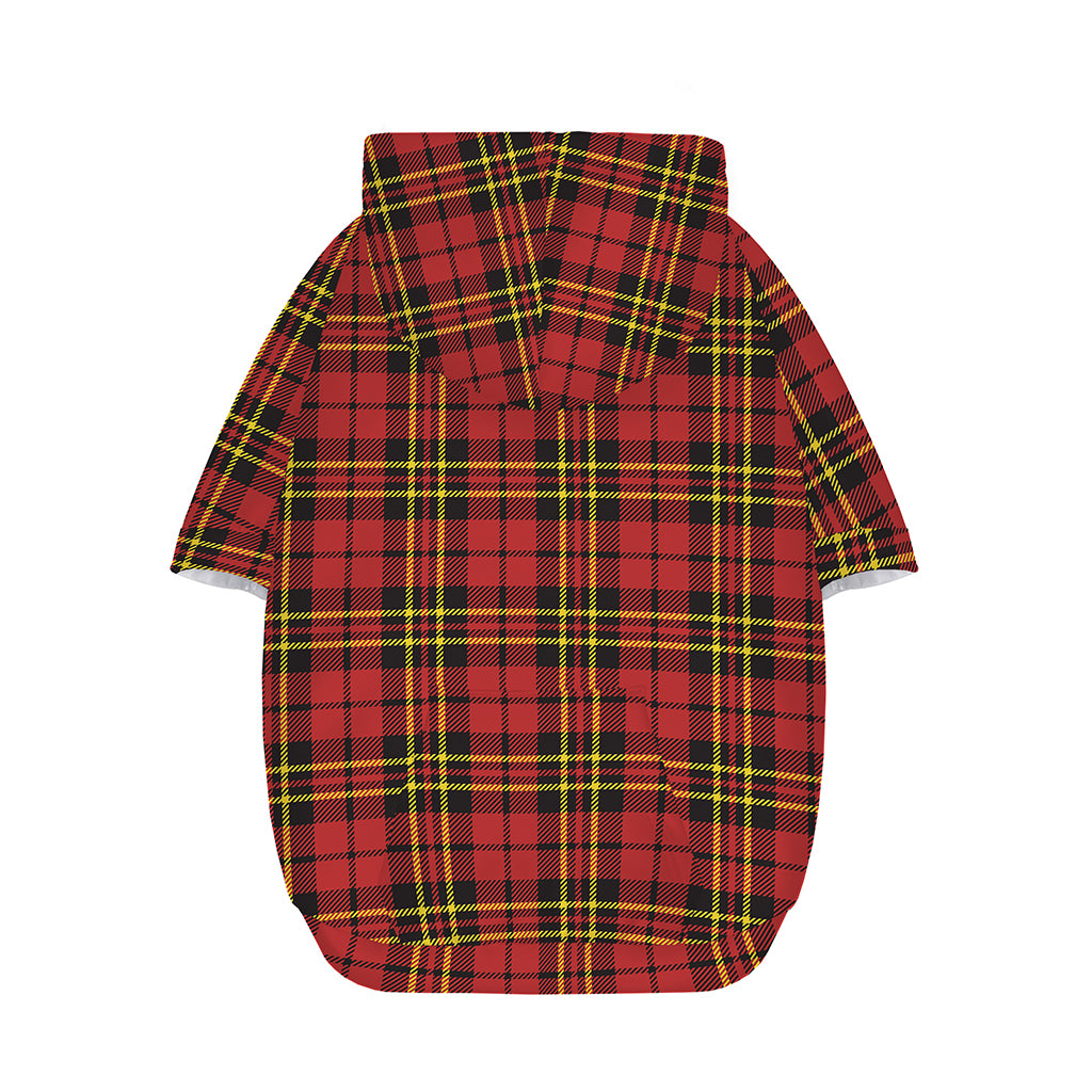 Clan Wallace Scottish Tartan Print Dog Zip Up Hoodie