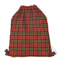 Clan Wallace Scottish Tartan Print Drawstring Bag