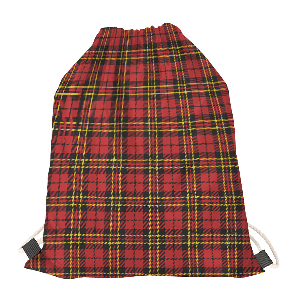 Clan Wallace Scottish Tartan Print Drawstring Bag