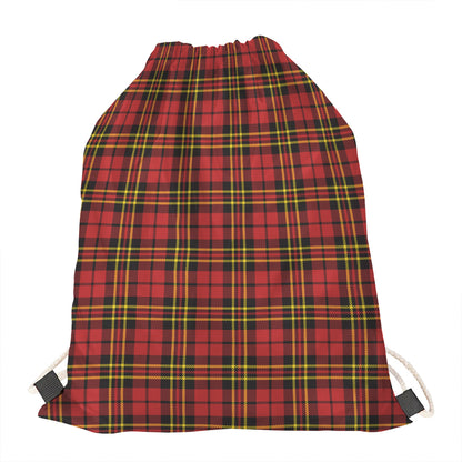 Clan Wallace Scottish Tartan Print Drawstring Bag