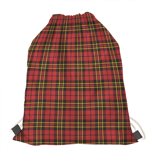Clan Wallace Scottish Tartan Print Drawstring Bag