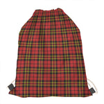 Clan Wallace Scottish Tartan Print Drawstring Bag