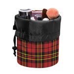 Clan Wallace Scottish Tartan Print Drawstring Makeup Bag