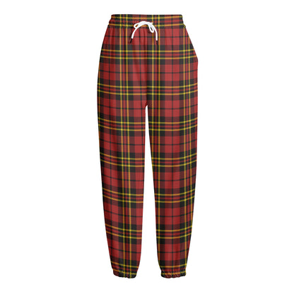Clan Wallace Scottish Tartan Print Fleece Lined Knit Pants