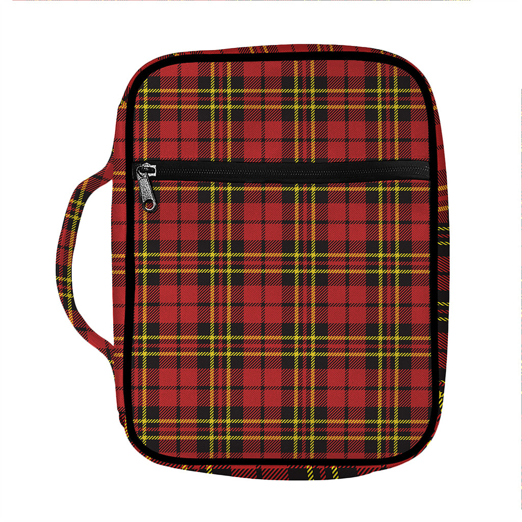 Clan Wallace Scottish Tartan Print Front Pocket Bible Bag