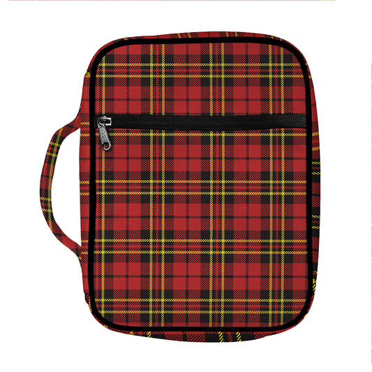 Clan Wallace Scottish Tartan Print Front Pocket Bible Bag