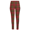 Clan Wallace Scottish Tartan Print High-Waisted Pocket Leggings