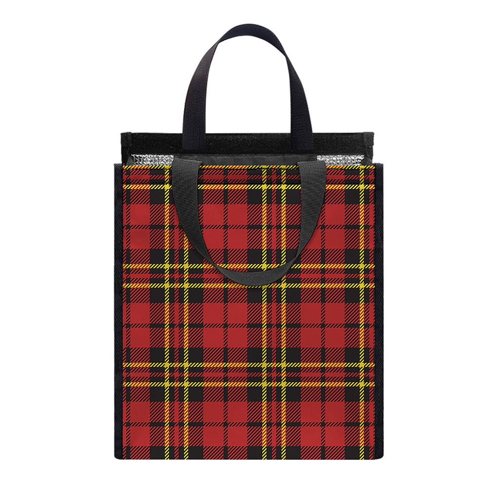 Clan Wallace Scottish Tartan Print Insulated Lunch Tote