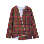 Clan Wallace Scottish Tartan Print Long Sleeve Short Coat