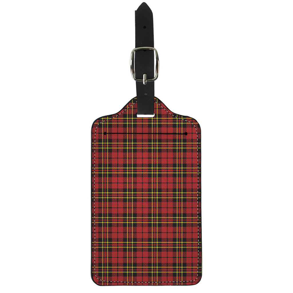 Clan Wallace Scottish Tartan Print Luggage Tag