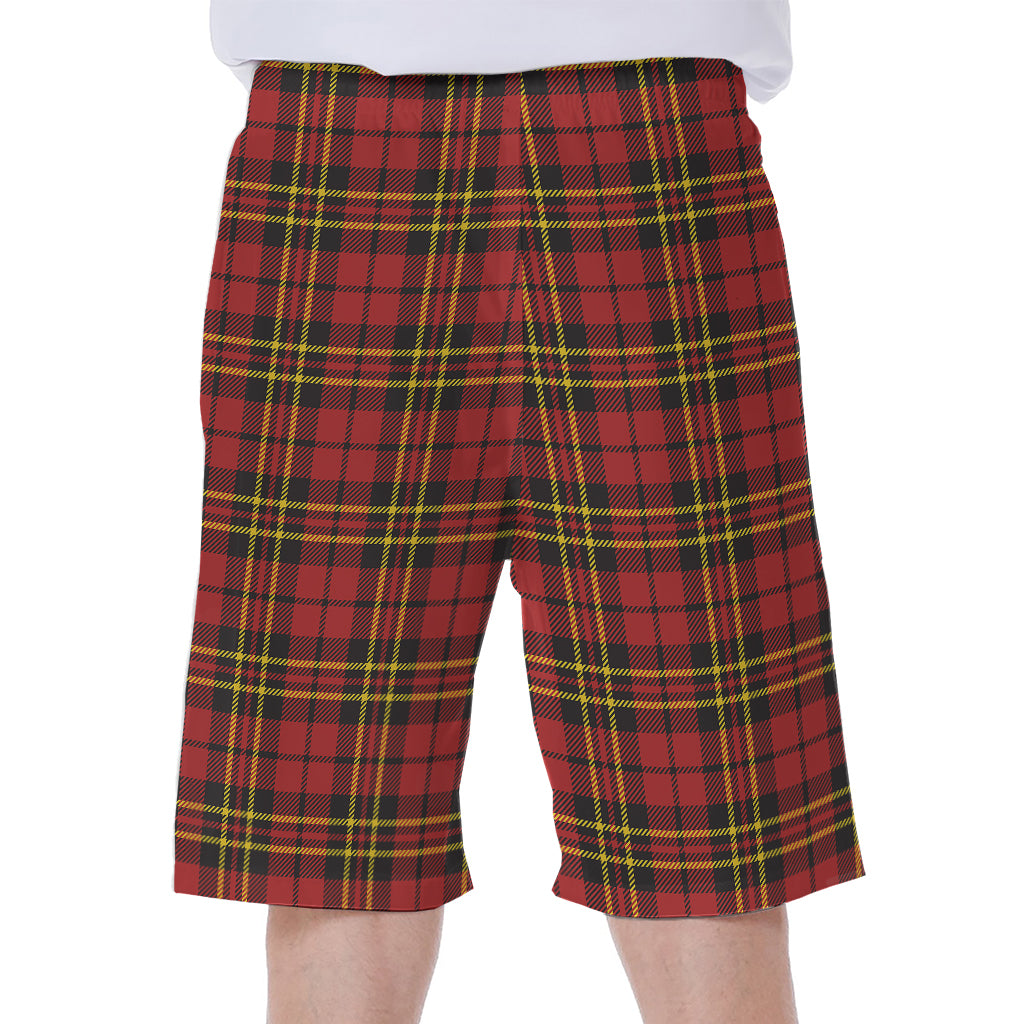 Clan Wallace Scottish Tartan Print Men's Beach Shorts