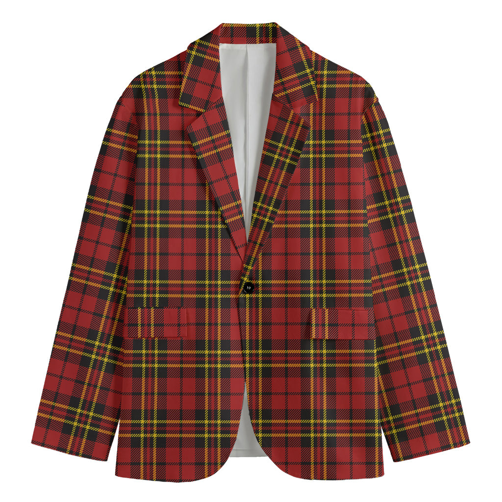 Clan Wallace Scottish Tartan Print Men's Blazer