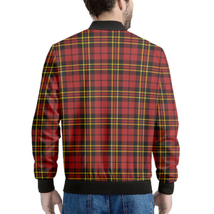 Clan Wallace Scottish Tartan Print Men's Bomber Jacket