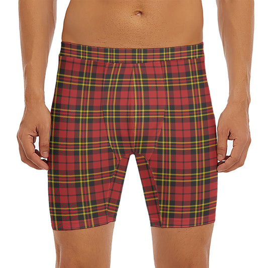 Clan Wallace Scottish Tartan Print Men's Long Boxer Briefs