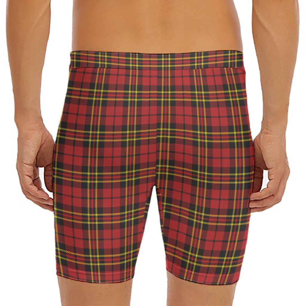 Clan Wallace Scottish Tartan Print Men's Long Boxer Briefs