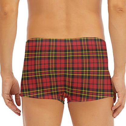 Clan Wallace Scottish Tartan Print Men's Short Boxer Briefs