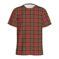 Clan Wallace Scottish Tartan Print Men's Athletic T-Shirt