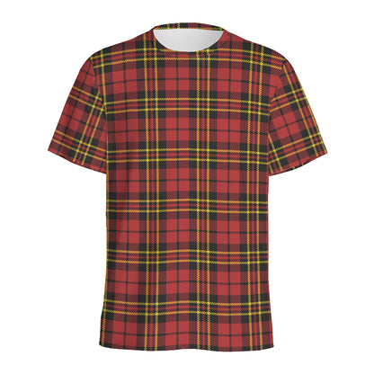 Clan Wallace Scottish Tartan Print Men's Sports T-Shirt