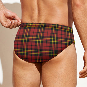 Clan Wallace Scottish Tartan Print Men's Swim Briefs