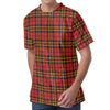 Clan Wallace Scottish Tartan Print Men's Velvet T-Shirt