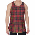 Clan Wallace Scottish Tartan Print Men's Velvet Tank Top